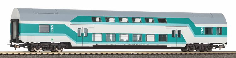 Produktbild: Piko H0 53116 H0 Doppelstocksitzwagen DBuz 747.3 mintgr&uuml;n der DR DBuz 747.3