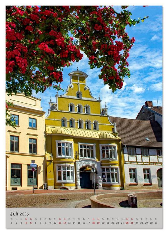 Produktbild: Wismar - UNESCO Welterbe in Deutschland (Tischkalender 2026 DIN A5 hoch), CALVENDO Monatskalender