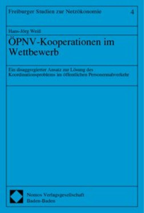 Produktbild: ÖPNV-Kooperationen im Wettbewerb