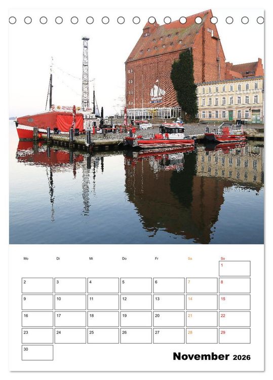 Produktbild: Bezauberndes Stralsund (Tischkalender 2026 DIN A5 hoch), CALVENDO Monatskalender