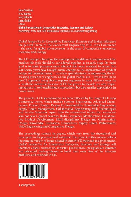 Produktbild: Global Perspective for Competitive Enterprise, Economy and Ecology