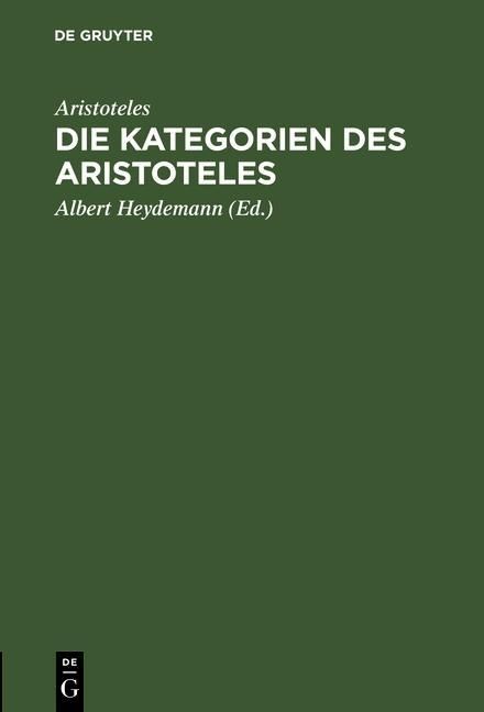 Produktbild: Die Kategorien des Aristoteles