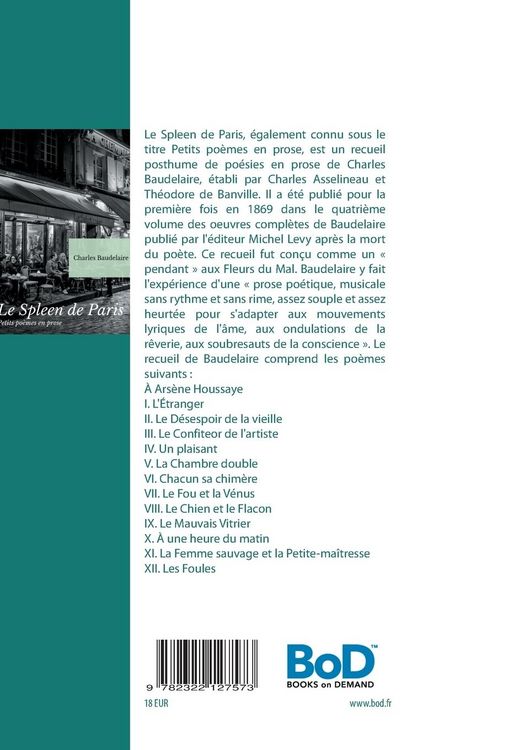 Produktbild: Le Spleen de Paris (Petits po&egrave;mes en prose)