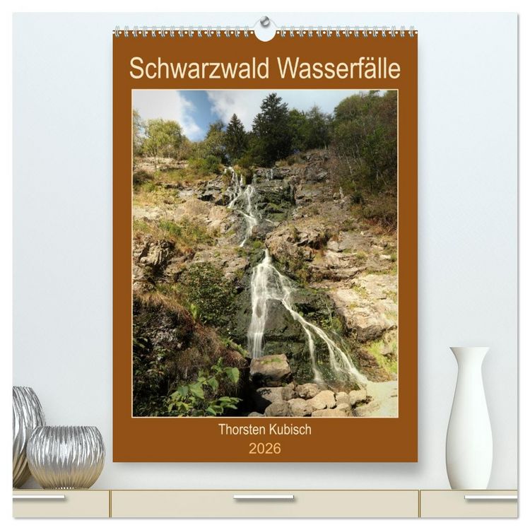 Produktbild: Schwarzwald Wasserf&auml;lle (hochwertiger Premium Wandkalender 2026 DIN A2 hoch), Kunstdruck in Hochglanz