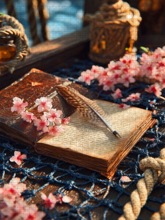 Produktbild: CALVENDO Puzzle Fr&uuml;hlingslicht trifft auf die Karte verlorener Wege | 1000 Teile Lege-Gr&ouml;&szlig;e 64x48cm Foto-Puzzle f&uuml;r gl&uuml;ckliche Stunden
