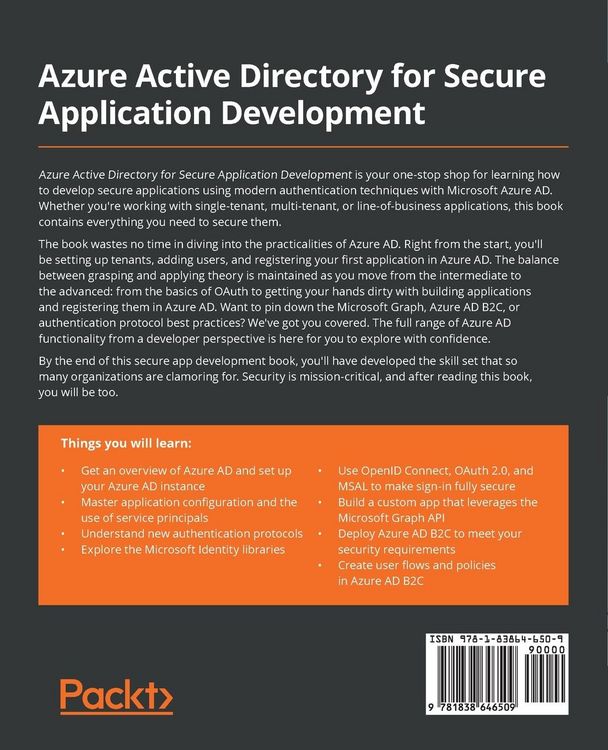 Produktbild: Azure Active Directory for Secure Application Development