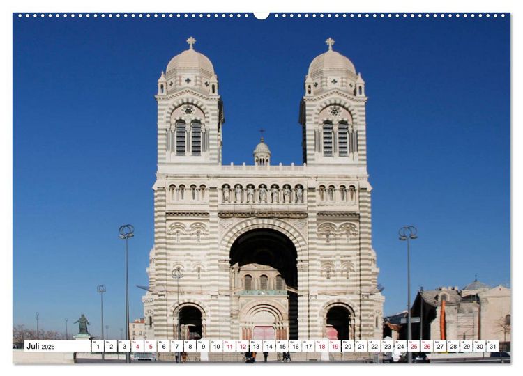 Produktbild: Marseille vom Frankfurter Taxifahrer Petrus Bodenstaff (hochwertiger Premium Wandkalender 2026 DIN A2 quer), Kunstdruck in Hochglanz