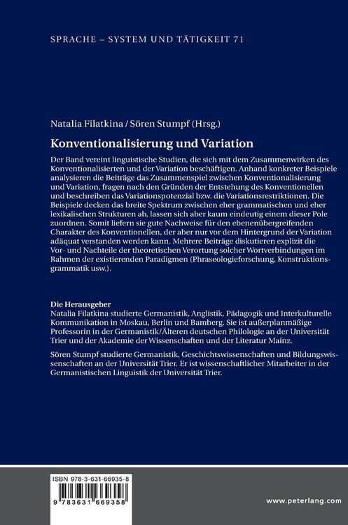 Produktbild: Konventionalisierung und Variation