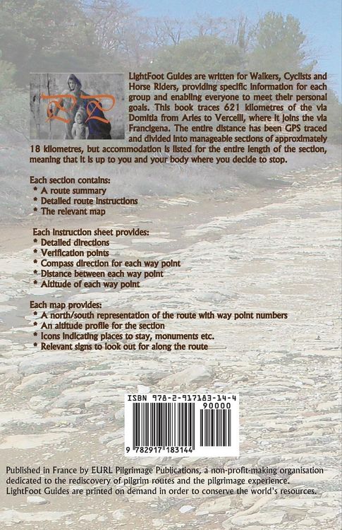 Produktbild: Lightfoot Guide to the Via Domitia - Arles to Vercelli - Linking the St James Ways and the Via Francigena