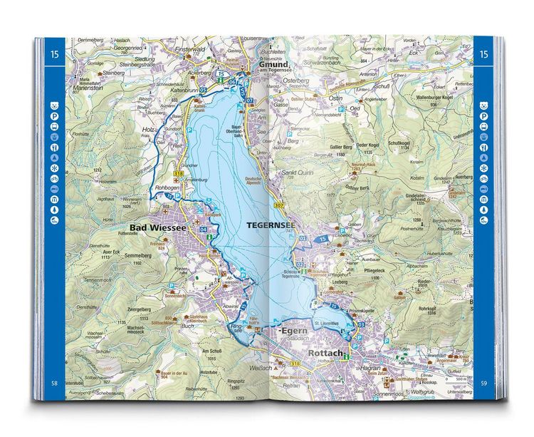 Produktbild: KOMPASS Wanderf&uuml;hrer Tegernsee, Schliersee, 55 Touren mit Extra-Tourenkarte
