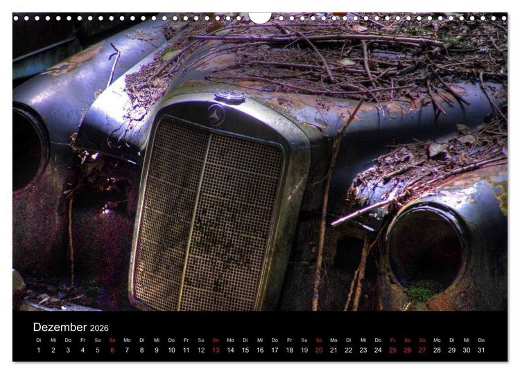 Produktbild: ROSTLAUBEN Die sch&ouml;nsten Autowracks (Wandkalender 2026 DIN A3 quer), CALVENDO Monatskalender