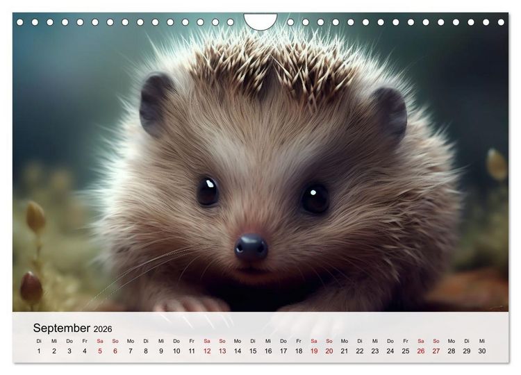 Produktbild: Zauberhafte Fluffies (Wandkalender 2026 DIN A4 quer), CALVENDO Monatskalender