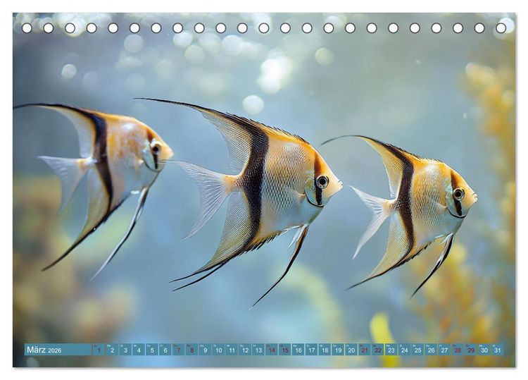 Produktbild: Tiefenentspanntes Aquarium (Tischkalender 2026 DIN A5 quer), CALVENDO Monatskalender
