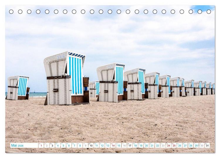 Produktbild: Warnem&uuml;nde - Sommer, Sonne und Sand im Schuh (Tischkalender 2026 DIN A5 quer), CALVENDO Monatskalender