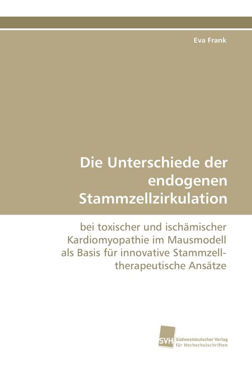 Produktbild: Die Unterschiede der endogenen Stammzellzirkulation