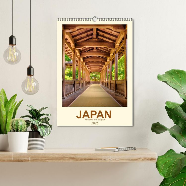 Produktbild: Japan - Moderne mit Religion (Wandkalender 2026 DIN A3 hoch), CALVENDO Monatskalender