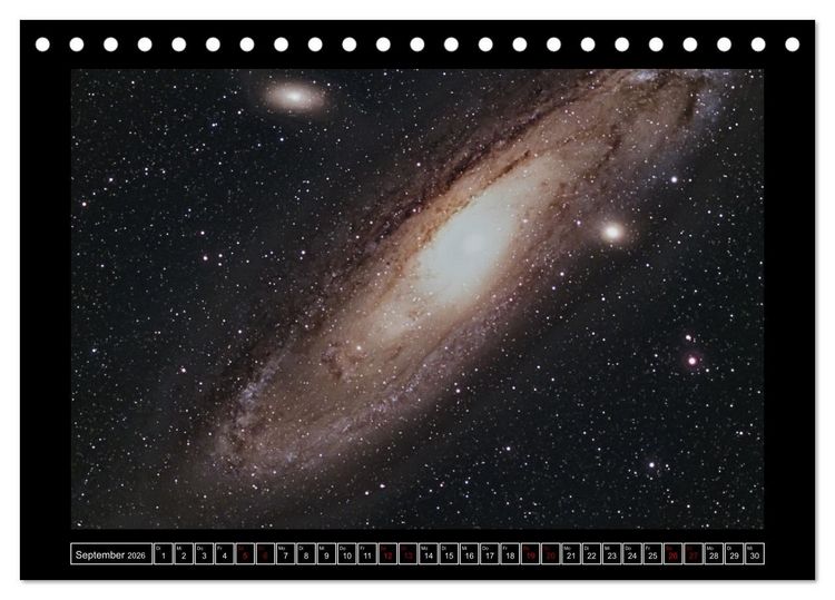 Produktbild: Astro-Kalender - Deep Sky und Landschaften (Tischkalender 2026 DIN A5 quer), CALVENDO Monatskalender