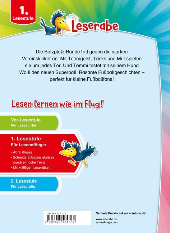 Produktbild: Leserabe Sonderausgaben - Fu&szlig;ballabenteuer zum Lesenlernen
