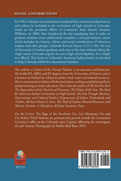 Produktbild: Social Contributions of Colorado's American Indian Leaders For the Seven Generations to Come