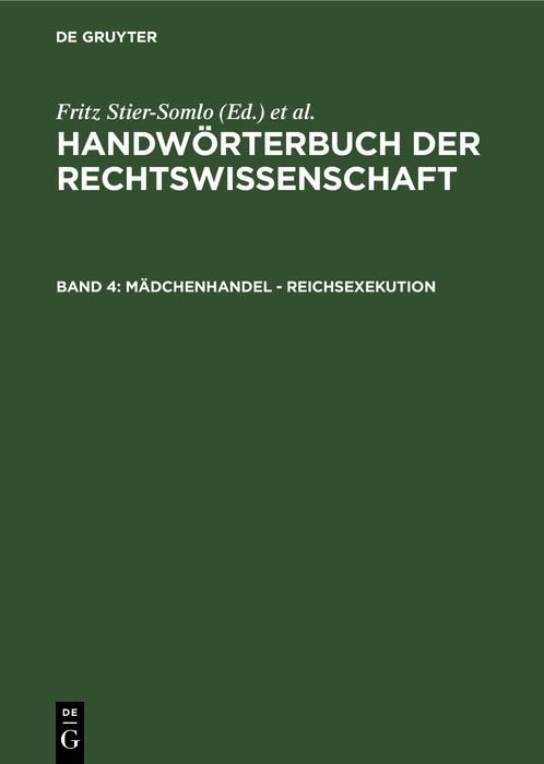 Produktbild: M&auml;dchenhandel - Reichsexekution