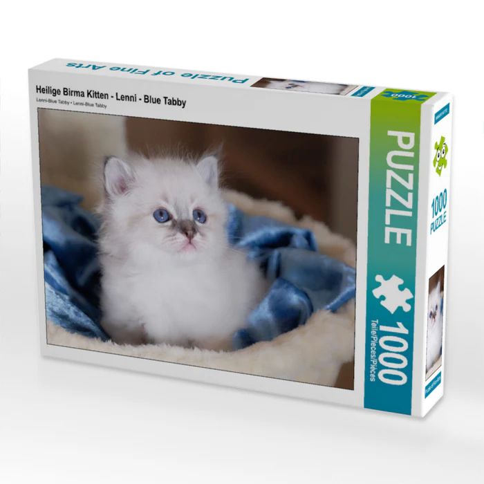 Produktbild: CALVENDO Puzzle Lenni - Blue Tabby | 1000 Teile Lege-Gr&ouml;&szlig;e 64x48cm Foto-Puzzle f&uuml;r gl&uuml;ckliche Stunden