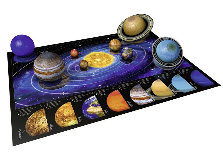 Produktbild: 3D Puzzle Ravensburger Planetensystem 522 Teile