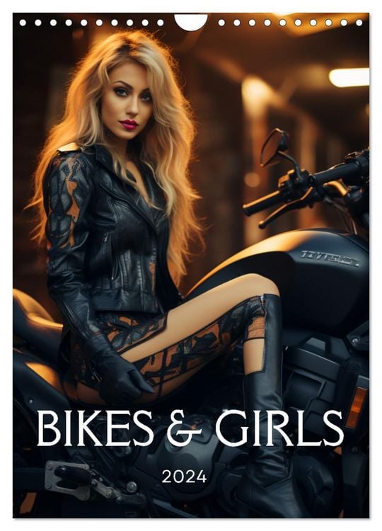 Produktbild: Bikes and Girls: Sexy M&auml;dels auf hei&szlig;en Mottorr&auml;dern (Wandkalender 2026 DIN A4 hoch), CALVENDO Monatskalender