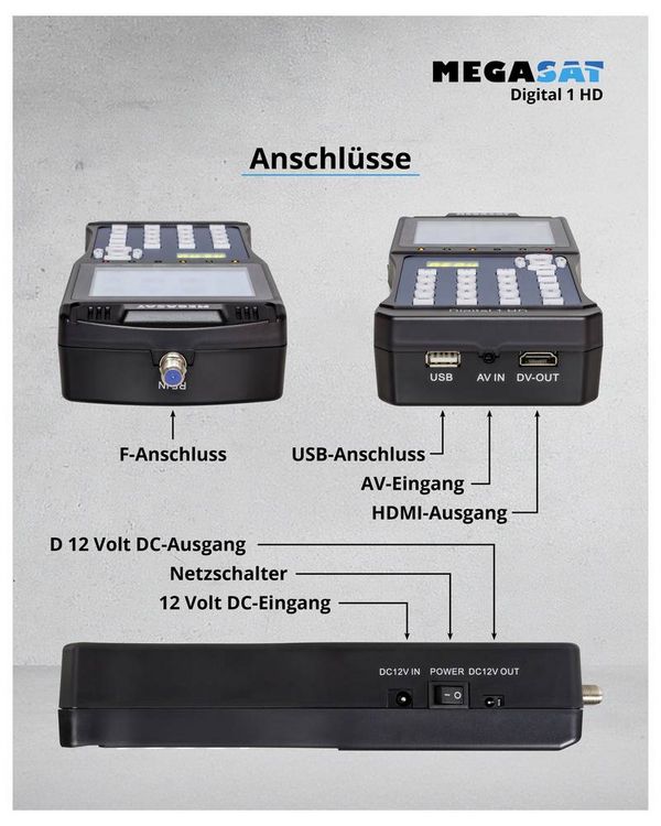 Produktbild: MegaSat Digital 1 HD SAT Finder