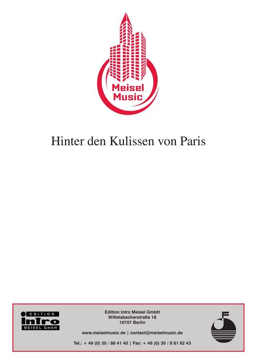 Produktbild: Hinter den Kulissen von Paris