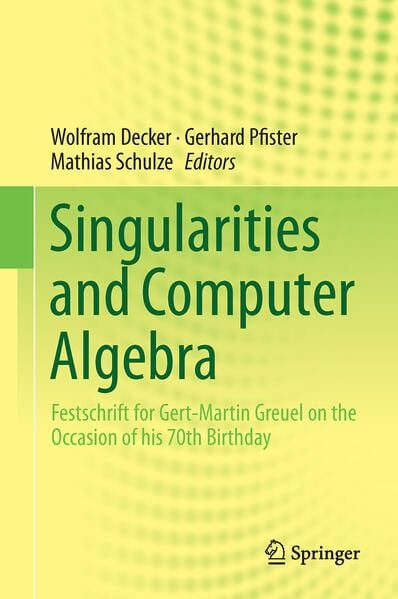 Produktbild: Singularities and Computer Algebra