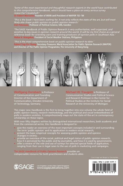 Produktbild: The SAGE Handbook of Public Opinion Research