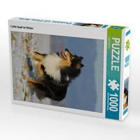 Produktbild: CALVENDO Puzzle Collie Spa&szlig; im Winter 1000 Teile Lege-Gr&ouml;&szlig;e 48 x 64 cm Foto-Puzzle Bild von Sigrid Starick