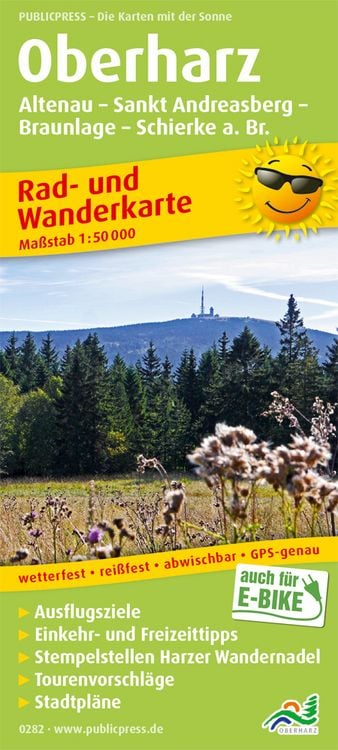 Produktbild: Oberharz - Altenau, St. Andreasberg, Braunlage, Schierke a. Br. 1:50 000