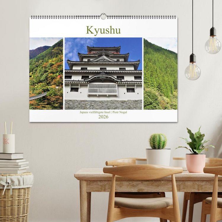 Produktbild: Kyushu - Japans vielf&auml;ltigste Insel (Wandkalender 2026 DIN A2 quer), CALVENDO Monatskalender