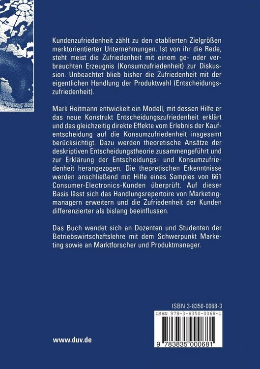 Produktbild: Entscheidungszufriedenheit