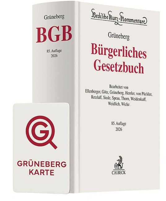 Produktbild: Gr&uuml;neberg BGB Chat-Book 2026
