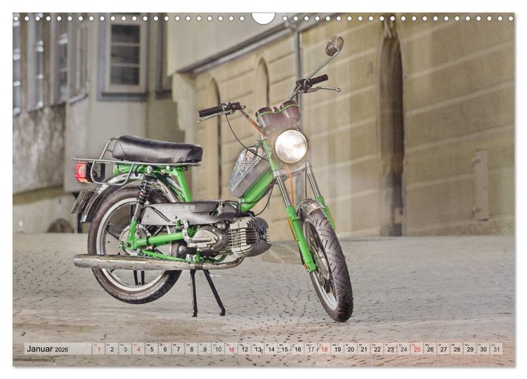 Produktbild: Oldtimer Mopeds - fotografiert von Michael Allmaier (Wandkalender 2026 DIN A3 quer), CALVENDO Monatskalender