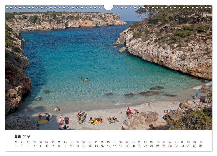 Produktbild: Mallorca - auf in den Urlaub (Wandkalender 2026 DIN A3 quer), CALVENDO Monatskalender