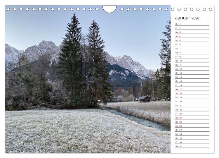 Produktbild: Alpenauszeit - Bergpause f&uuml;rs Herz (Wandkalender 2026 DIN A4 quer), CALVENDO Monatskalender