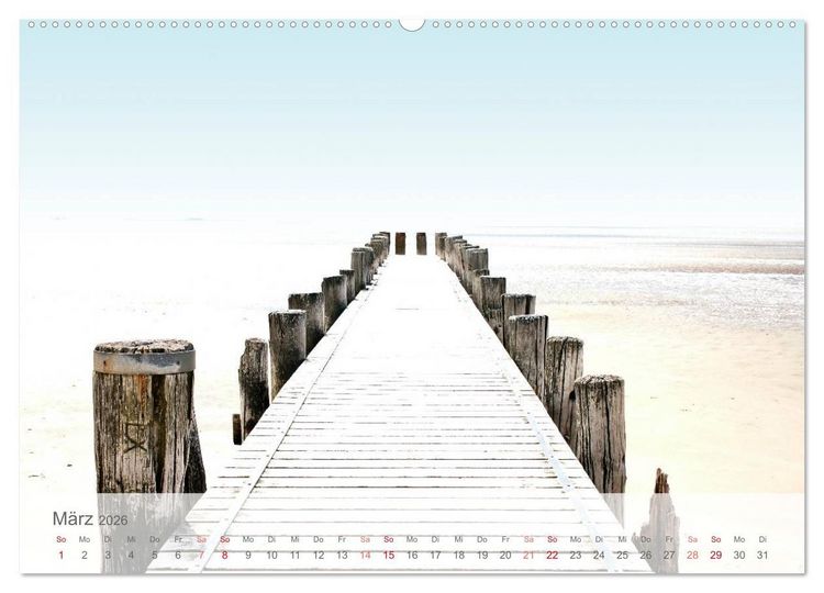 Produktbild: Das "Nordsee-Gef&uuml;hl" (hochwertiger Premium Wandkalender 2026 DIN A2 quer), Kunstdruck in Hochglanz