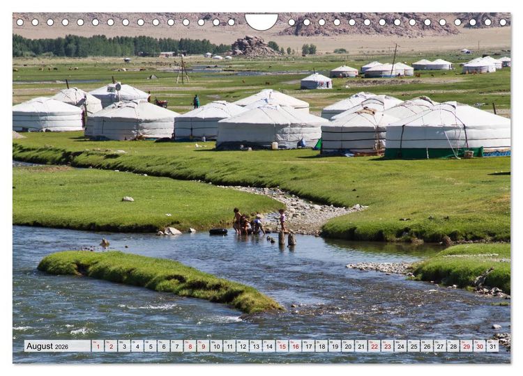Produktbild: Mongolei Endlose Weite (Wandkalender 2026 DIN A4 quer), CALVENDO Monatskalender