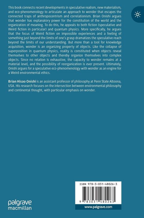 Produktbild: Weird Wonder in Merleau-Ponty, Object-Oriented Ontology, and New Materialism