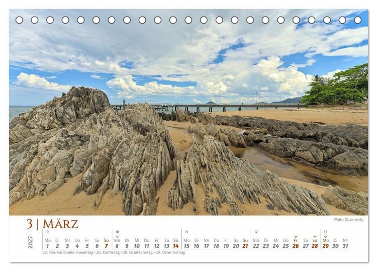 Produktbild: Australien - Cairns-Brisbane (Tischkalender 2027 DIN A5 quer), CALVENDO Monatskalender