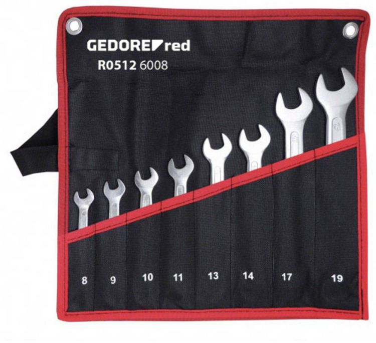 Produktbild: Gedore RED 3301081 R05126008 Doppel-Maulschl&uuml;ssel-Satz 8teilig Schl&uuml;sselweite (Metrisch) 6 - 9 mm