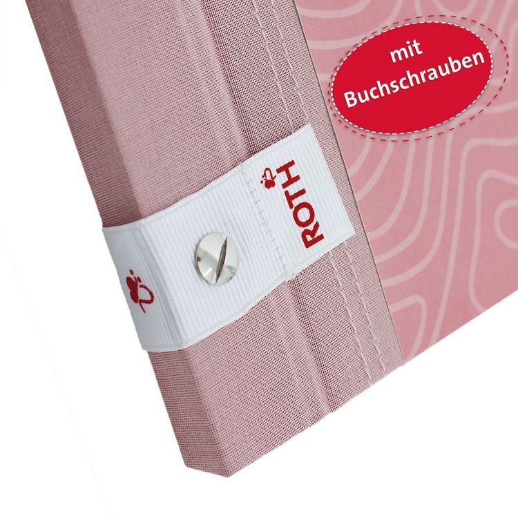 Produktbild: Zeugnismappen Pattern mit Buchschrauben, Dusty Rose