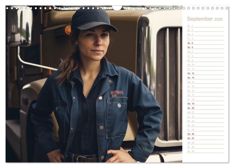 Produktbild: Truckerinnen (Wandkalender 2026 DIN A3 quer), CALVENDO Monatskalender
