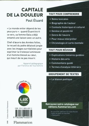 Produktbild: Capitale de la douleur : lyc&eacute;e, texte int&eacute;gral avec dossier