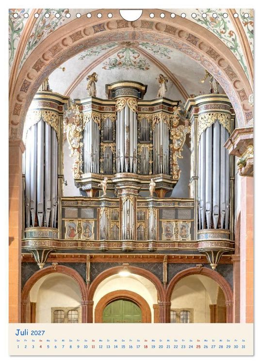 Produktbild: Orgel Giganten (Wandkalender 2027 DIN A4 hoch), CALVENDO Monatskalender