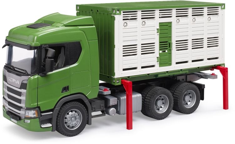 Produktbild: bruder 03548 Scania Super 560R Tiertransport-LKW mit Rind