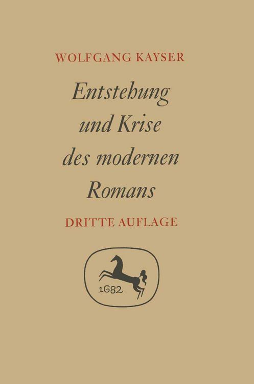 Produktbild: Entstehung und Krise des modernen Romans